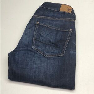 AMERICAN EAGLE TOMGIRL FIT BUTTONFLY JEANS 2/26x29 ⭐️